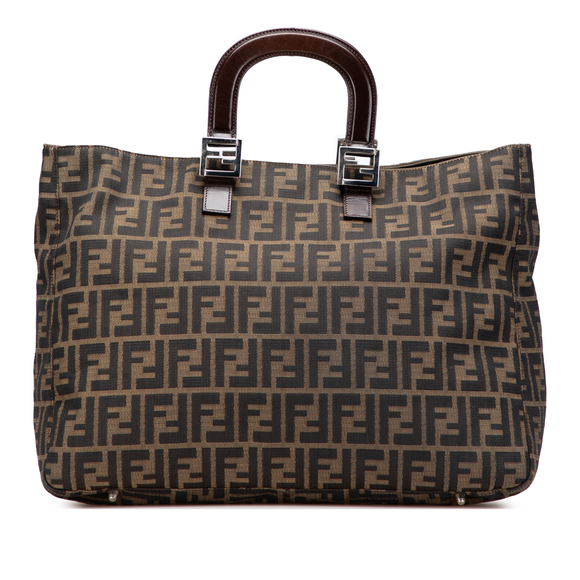 Pre-Loved Fendi Large Zucca Canvas Twins Tote - Picture 1 of 12
